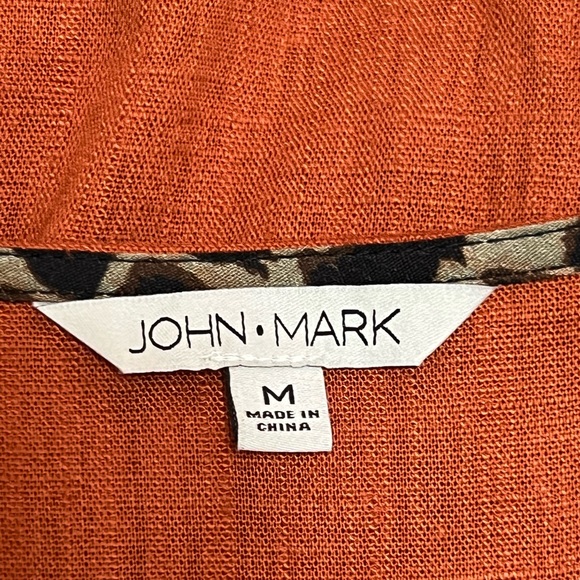 NWT John Mark Women’s Cheetah Trim Round Neck 3/4 Sleeve Size M - Picture 11 of 11